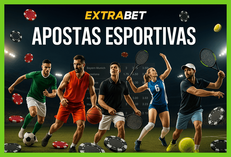 Aposte em apostas esportivas no cassino online EXTRABET